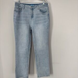 J. McLaughlin Light Wash Straight Leg Jeans Size 10